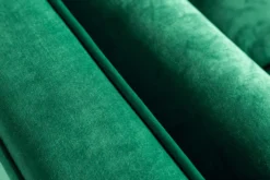Design 3-Sitzer Sofa COZY VELVET 220cm smaragdgrün Samt Federkern Lounge