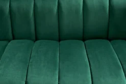 Design 2-Sitzer Sofa NOBLESSE 165cm smaragdgrün Samt Federkern goldene Metallfüße