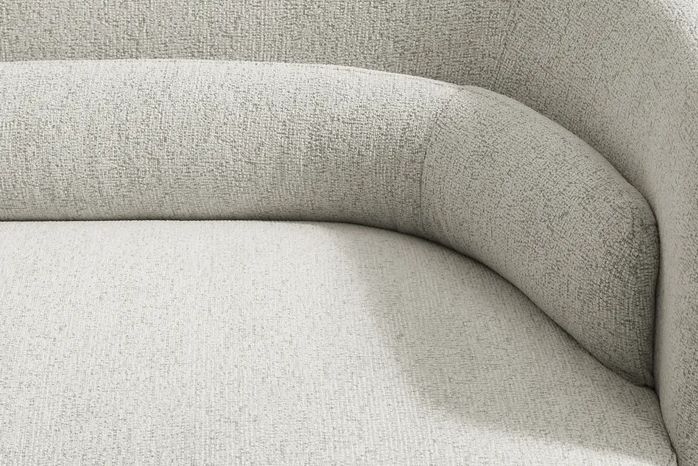 Design Sofa GATSBY 230cm beige Chenille Federkern 3-Sitzer Couch Rundum-Bezug