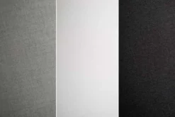 Design Stehlampe LEVELS 163cm schwarz grau mit 3 Leinenschirmen