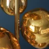Design Stehlampe LIQUID DIAMOND 170cm gold Glas Stahl sieben Schirme Kugelleuchte