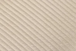 Design Stuhl LYON beige Cord schwarze Metallbeine