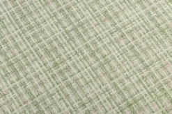 Design Stuhl LYON grün-rosa kariert Bouclé schwarze Metallbeine