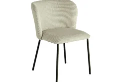 Design Stuhl LYON mint Cord schwarze Metallbeine