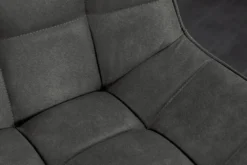 Design Stuhl ROADSTAR grau schwarze Metallbeine