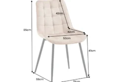 Design Stuhl ROADSTAR senfgelb Samt schwarze Metallbeine