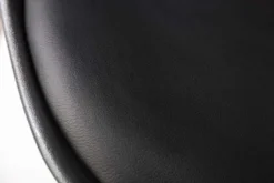 Design Stuhl SCANDINAVIA MEISTERSTÜCK schwarz goldene Beine