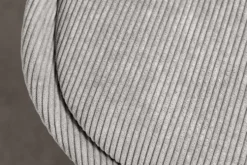 Design Stuhl SCANDINAVIA MEISTERSTÜCK grau Cord schwarz Metall-Gestell