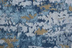 Design Teppich ABSTRAKT 240x160cm blau Baumwolle