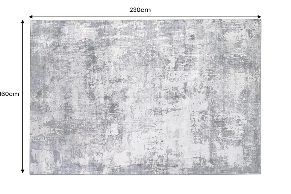 Design Teppich MODERN ART 230x160cm grau kupfer Kurzflor Indoor-Teppich
