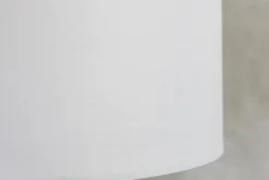 Design Tischlampe EUPHORIA 60cm natur weiß rund Massivholz handgearbeitet