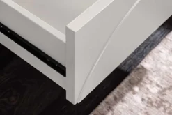 Design TV-Board SAVOY 150cm kaschmir weiß Marmor Keramik mit Stauraum und 3D-Front
