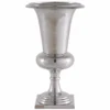 Design Vase GOAL 75cm silber Pflanzen Pokal Aluminium