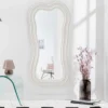 Design Wandspiegel ALICE II 100cm weiß