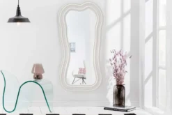 Design Wandspiegel ALICE II 100cm weiß