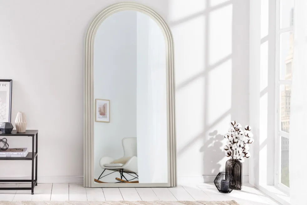 Design Wandspiegel ART DECO 160cm weiß