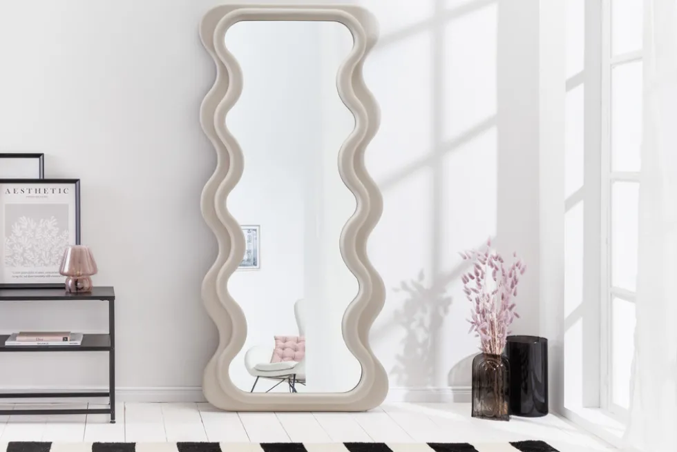 Design Wandspiegel CURVY 160cm greige