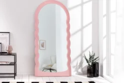 Design Wandspiegel WAVE 160cm rosa