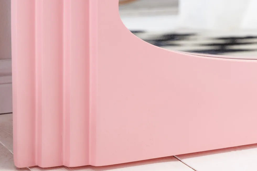 Design Wandspiegel WAVE 160cm rosa