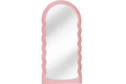 Design Wandspiegel WAVE 160cm rosa