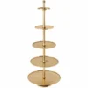 Design XXL Etagere ABSTRACT 150cm gold Metall mit fünf Etagen handmade