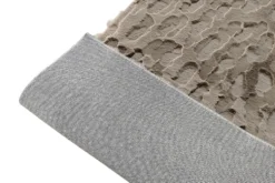 3D Hochflor Teppich DUNE 230x160cm taupe Hoch-Tief-Effekt