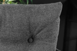 Drehbarer Design Barhocker BIG GEORGE anthrazit Samt Taschenfederkern mit Armlehnen