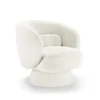 Drehbarer Design Sessel BOSSA NOVA beige Bouclé