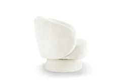 Drehbarer Design Sessel BOSSA NOVA beige Bouclé