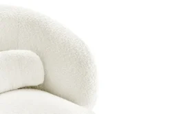 Drehbarer Design Sessel BOSSA NOVA beige Bouclé