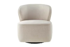 Drehbarer Design Sessel GATSBY beige Samt 360°