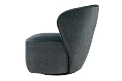 Drehbarer Design Sessel GATSBY petrol Samt 360°