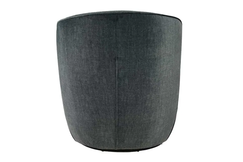 Drehbarer Design Sessel GATSBY petrol Samt 360°