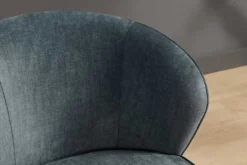 Drehbarer Design Sessel GATSBY petrol Samt 360°