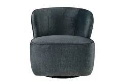 Drehbarer Design Sessel GATSBY petrol Samt 360°