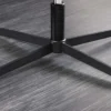 Drehbarer Design Sessel PAPILLON petrol Samt 360° schwarz Metall höhenverstellbar