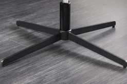 Drehbarer Design Sessel PAPILLON petrol Samt 360° schwarz Metall höhenverstellbar