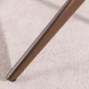 Drehbarer Design Stuhl CONCORD rost braun Samt Taschenfederkern Metallgestell braun