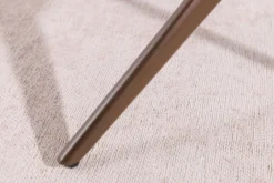 Drehbarer Design Stuhl CONCORD rost braun Samt Taschenfederkern Metallgestell braun