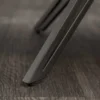 Drehbarer Design Stuhl EUPHORIA senfgelb Samt mit Armlehne Metallgestell schwarz