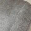 Drehbarer Retro Stuhl AVIGNON grau Chenille schwarze Metallbeine