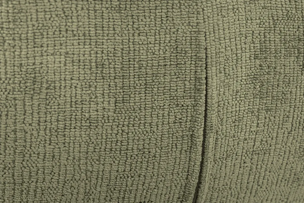 Drehbarer Retro Stuhl UNIQUE grün Chenille schwarze Metallbeine mit Armlehne