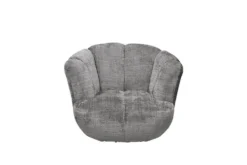 Drehbarer Sessel DIAMOND silbergrau Chenille Cremona 360°