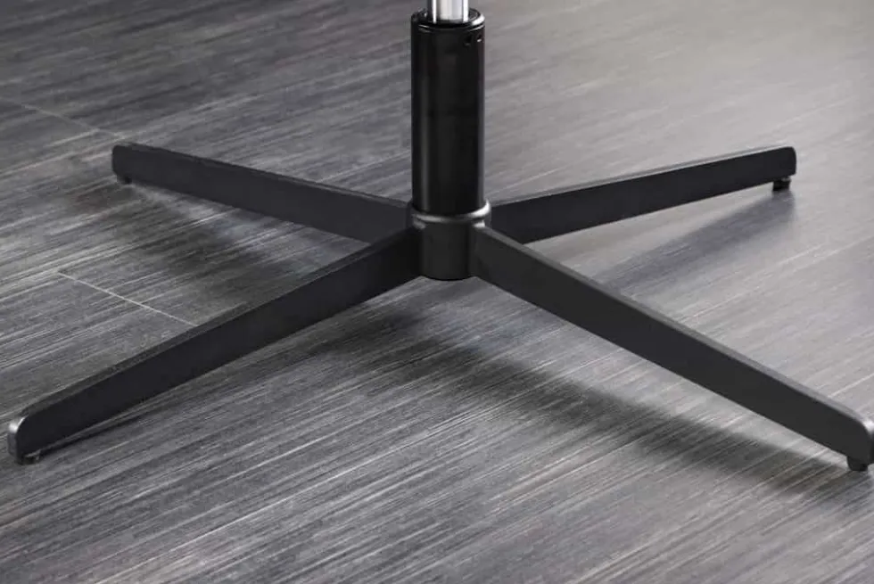 Drehbarer Sessel PAPILLON grau Samt schwarz Metall höhenverstellbar mit Armlehne