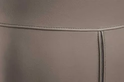 Drehbarer Stuhl PAPILLON braun Echtleder schwarz Metallgestell mit Armlehne