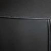 Drehbarer Stuhl PAPILLON schwarz Echtleder schwarzes Metallgestell mit Armlehne