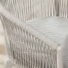 Drehbarer Stuhl ROPE greige Aluminium Gartensessel inkl. Kissen In- und Outdoor