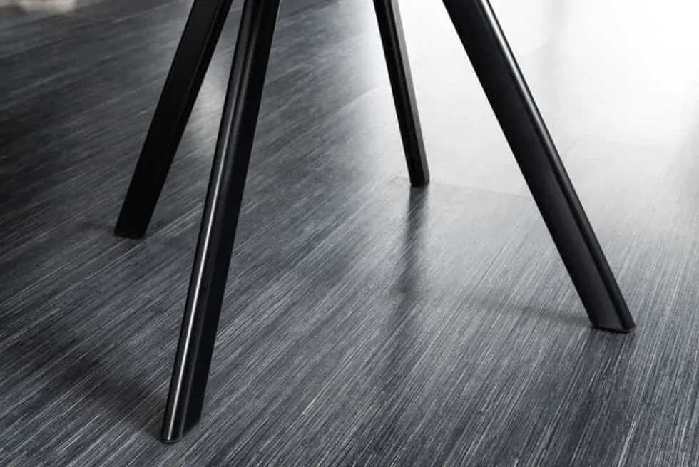 Drehbarer Stuhl THE DUTCH COMFORT grau Samt mit Armlehnen Modern Design