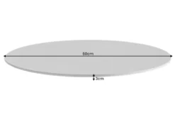 Drehbare Servierplatte SIGNATURE 60cm grau Keramik rund