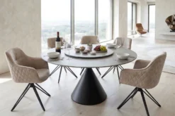 Drehbare Servierplatte SIGNATURE 60cm grau Keramik rund